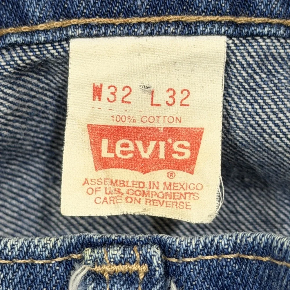 Vtg Levis Jeans Men Orange Tab 32x32/Fits 31x25 Western Straight Leg 90s